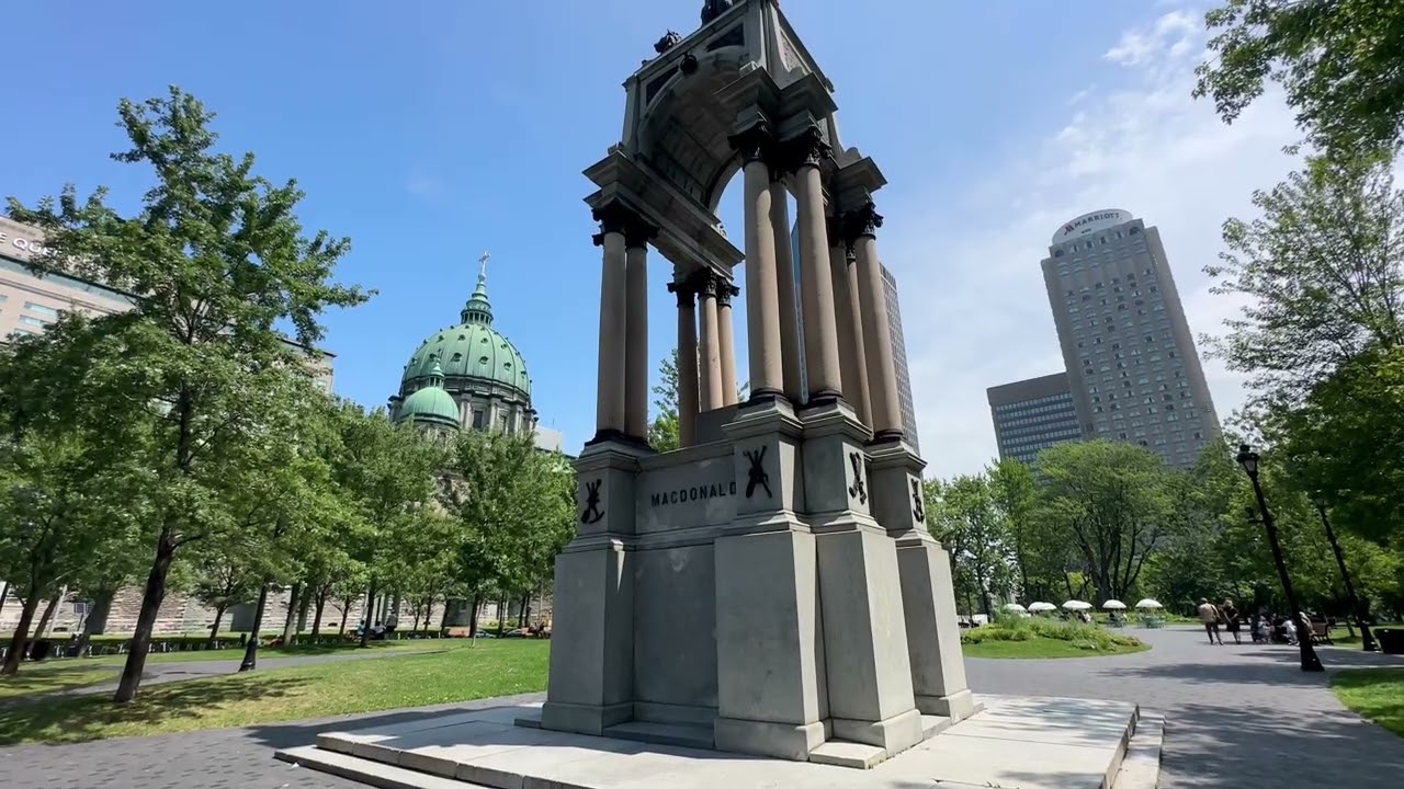 Ville-Marie Montreal walking tour 2025 Saint Patrick Mary Dorchester Just for Laughs Chinatown