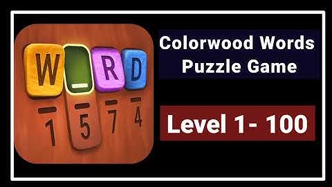 Colorwood Words Puzzle Game All Levels 1 -  100