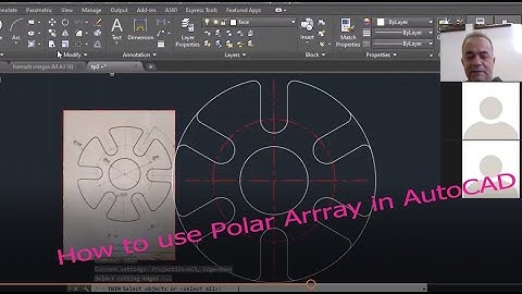 Explanation of Polar Array in AutoCAD ‑ Made with FlexClip