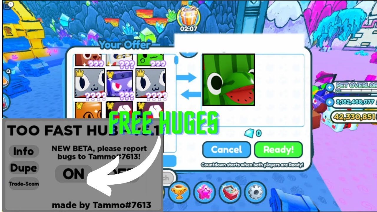 🍬 HUGE-A-TRON 🍬 Pet Simulator X FAKE TRADE SCAM | PSX