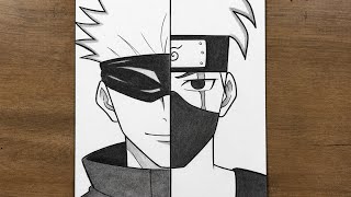 Easy Gojo vs Kakashi Drawing Tutorial for Beginners