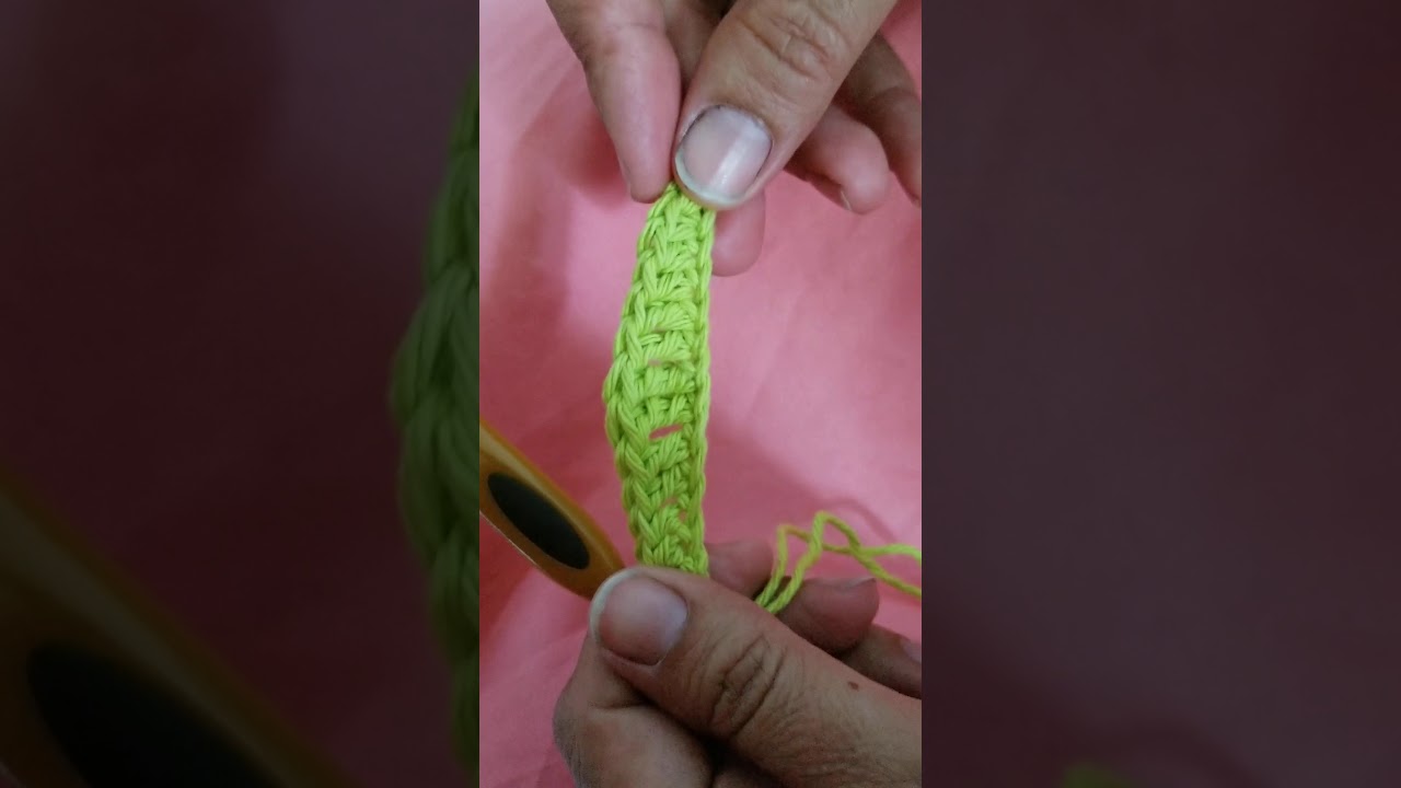 How to crochet a leaf - YouTube