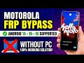 ✅ Motorola FRP Bypass 2026 | Android 14 / 15 / 16 | Latest Security Patch | No PC Required
