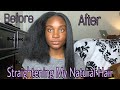 How To Get Natural Hair Bone Straight At Home | BEAUTYBYAJ