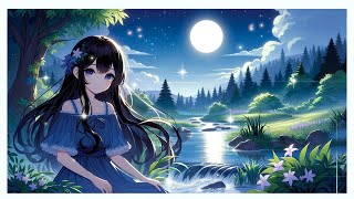 [Healing BGM] Moonlight Melody - Calm night natural scenery [Relaxation music]