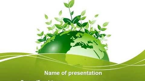 Green Environment PowerPoint Template by PoweredTemplate.com