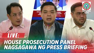 LIVE: House Prosecution Panel holds press briefing on VP Sara Duterte's Impeachment Trial
