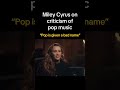 #MileyCyrus on the state of #popmusic with #ZaneLowe #SomethingBeautiful