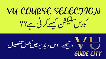 How to Select Course Selection in New or Old LMS Virtual University Of Pakistan