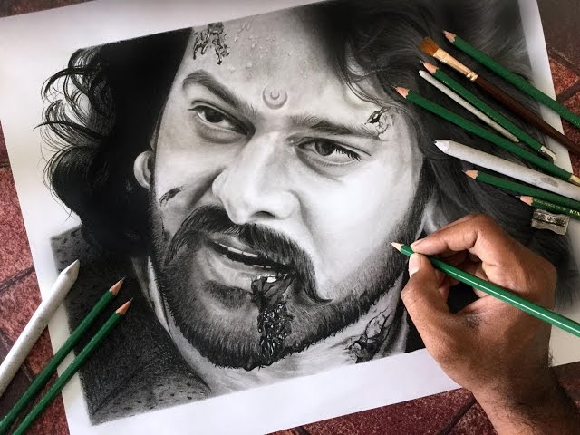 Bahubali @actorprabhas Watercolour Painting by using camel 12 shades  watercolour cakes #bahubali #prabhas #bahubali2 #drawingsketch #dra... |  Instagram