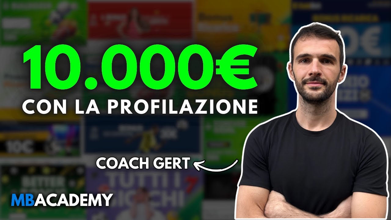 I guadagni del coach Gert nel MATCHED BETTING con la profilazione  nel 2024