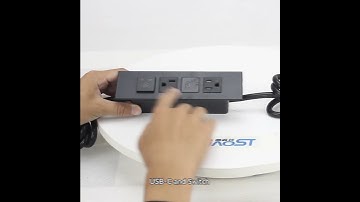 UL CUL Certified Desktop Power Socket  2 TR Outlets  C Charging Light Switch For Hotel Furniture