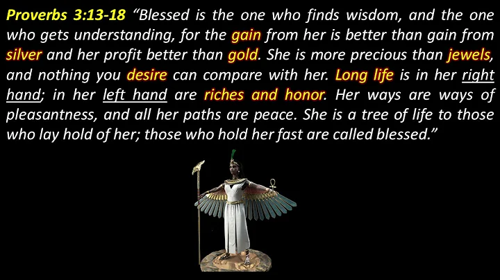 Proverbs 3:13-18 Hymn of Wisdom