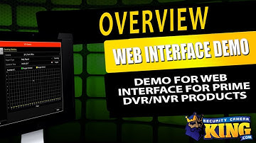 Prime DVR / NVR Web Interface Demo