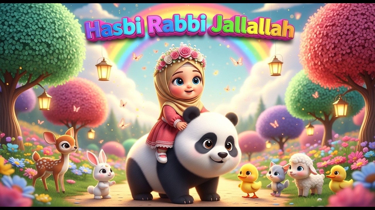 Hasbi Rabbi Jallallah (Full) | Emotional & Peaceful Nasheed | Islamic Video for Kids #hasbirabbijal