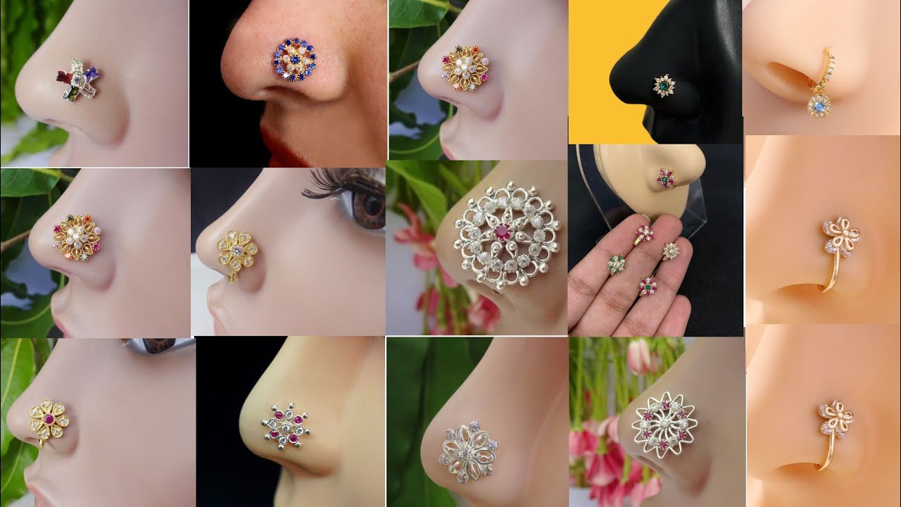 Gold Nose Pin Very-Very Latest Design 2024/बेहद सुंदर सोने की नोजपिन के 80 से भी ज्यादा डिज़ाइन