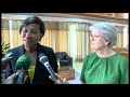 Audience de Madame la  Ministre des Affaires Etrangères