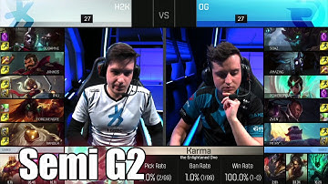Origen vs H2K Gaming | Game 2 Semi Finals S6 EU LCS Spring 2016 Playoffs | OG vs H2K G2 1080p