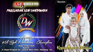 🔵🔴🔵 LIVE STREAMING MALAM || SANDIWARA DWI WARNA II  JAMBAK RABU 25 MEI 2022