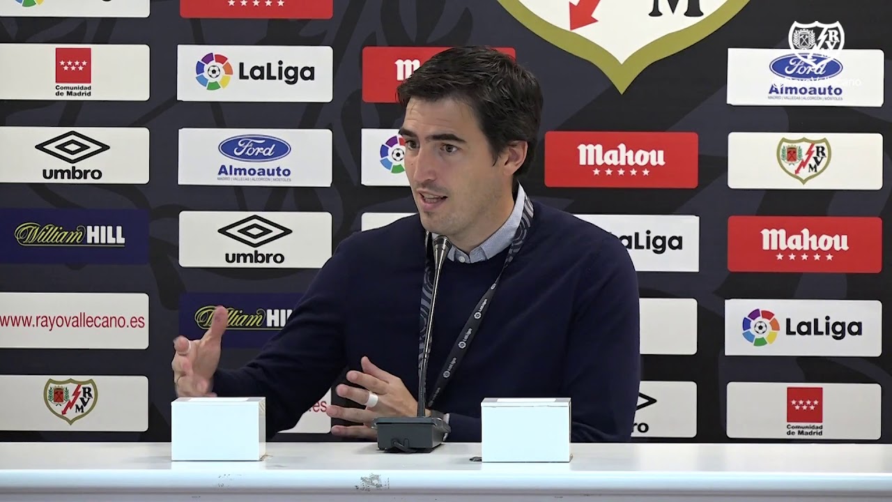Iraola en la rueda de prensa tras el Rayo Vallecano 1-0 RCD Espanyol ...