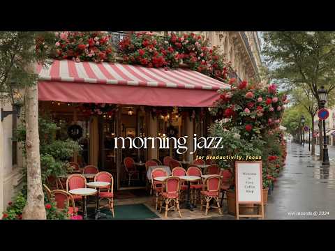 Cover French Morning Jazz | Soft Outdoor Jazz & Fresh Ambience for Calm Moods, Relaxing