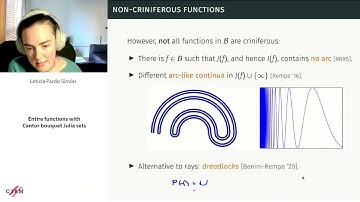 Leticia Pardo-Simon: Entire functions with Cantor bouquet Julia sets
