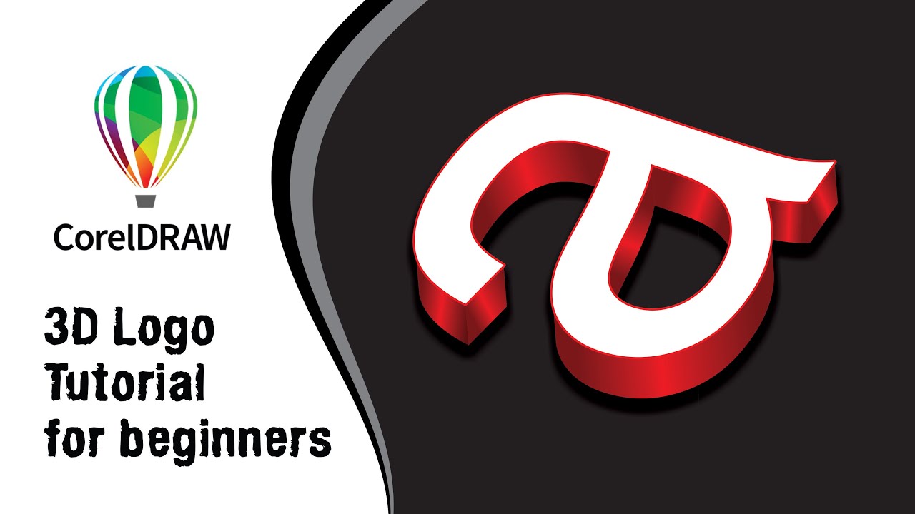 3D Alphabet logo design || Graphic design tutorials for beginners || Corel draw tutorials