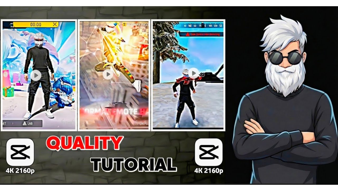 How to Edit Like PC on Mobile? 😱 Free Fire Best Quality Settings (CapCut) "4K" "Quality"