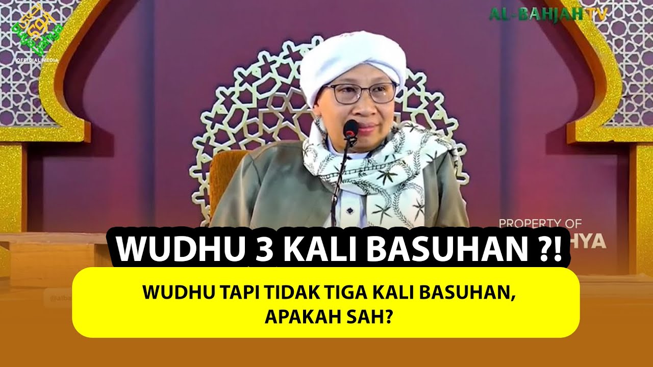 Wudhu Tapi Tidak Tiga Kali Basuhan, Apakah Sah? | Buya Yahya Menjawab