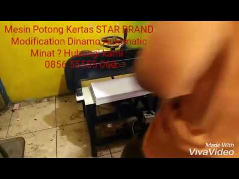  Mesin  Potong  Kertas  Modif Dinamo Merk STAR  BRAND YouTube