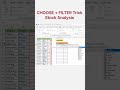 Extract Stock In &amp; Stock Out Using ONE Formula in Excel | CHOOSE + FILTER + IFERROR 🔥