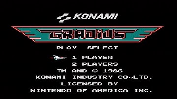 Gradius: Intro & Gameplay Demo - NES