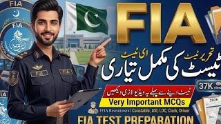 FIA Test Preparation 2026 || FIA Jobs Test Preparation || FIA jobs 2026#fia #jobs #test #ytshorts