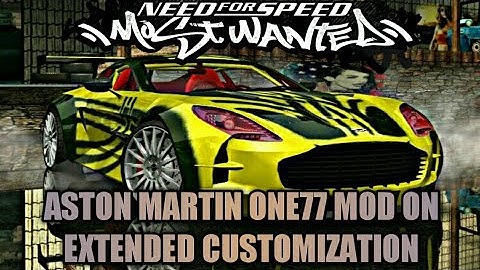 NFS Most Wanted Aston Martin One77 Extended Customization And Car Performance