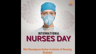 Nurses Day Celebration with students poster by SRIN Shahdol