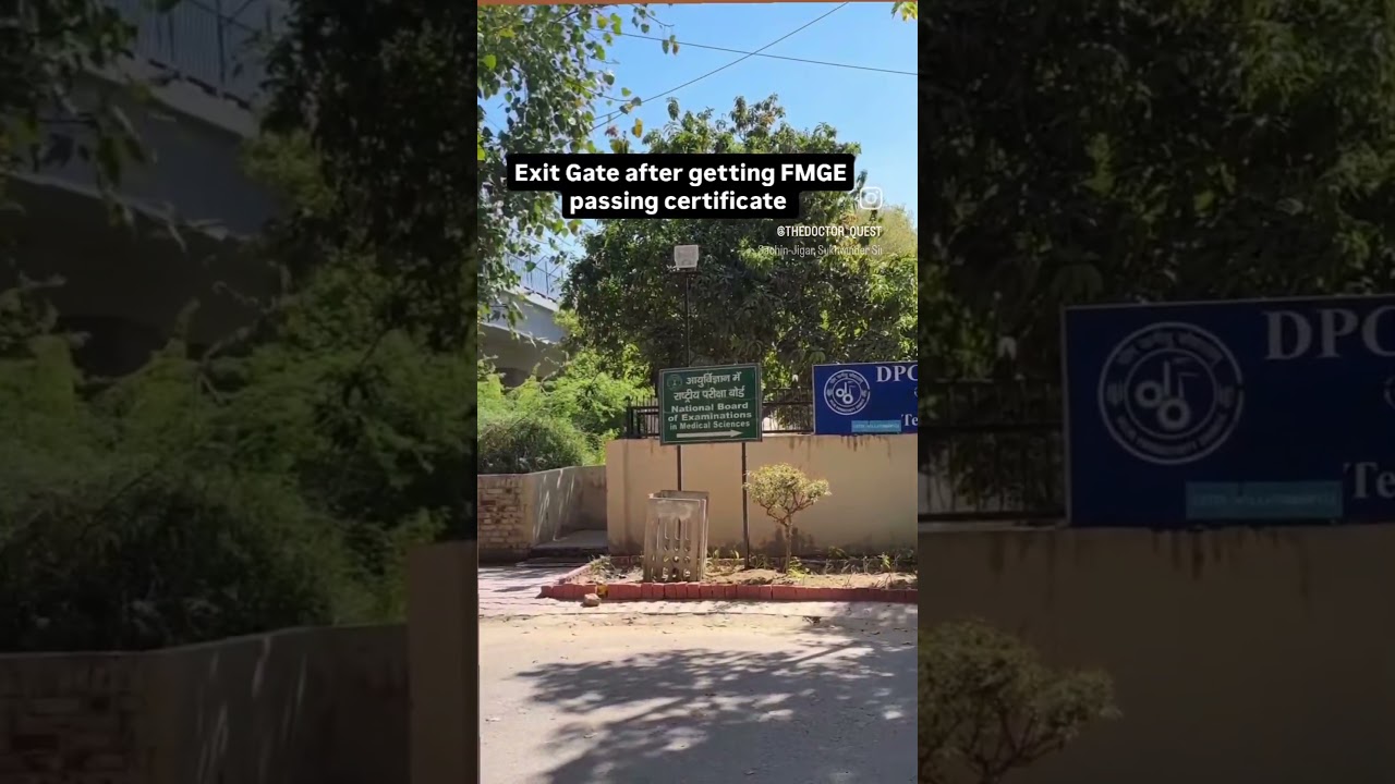 Dreams to degrees – collected my FMGE passing certificate from NBEMS. 