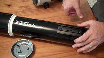 Repositioning the dovetail on a Celestron Omni AZ 102 telescope