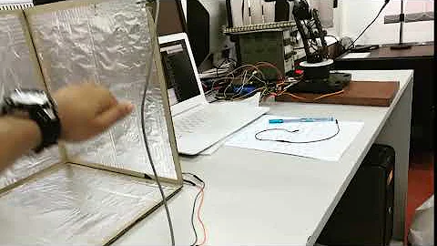 3D tracking capacitive sensing robotarm controll