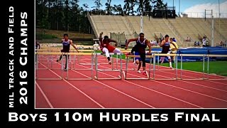 Boys 110m hurdles Finals - MIL Track and Field Champs