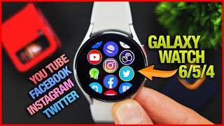 Galaxy Watch 6, 5 & 4-Youtube, Instagram, Facebook, Twitter, Walkie Talkie! screenshot 1