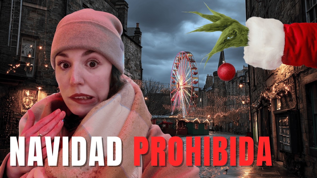 PROHIBIDO CELEBRAR LA NAVIDAD: Mercado de Navidad en Edimburgo, Escocia
