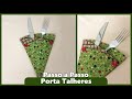 Porta Talheres de Natal com Maria Inês - Loja Tear