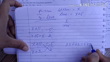 Class 8(ch 8 Linear Equation In One Variable)Ex.8.5