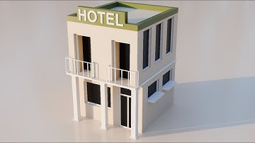 How to Model a hotel in Blender