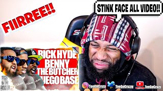 THAT GRIMEY TALK!! Benny The Butcher, Fuego Base & Rick Hyde - Fire in the Booth 🇺🇸 (REACTION)