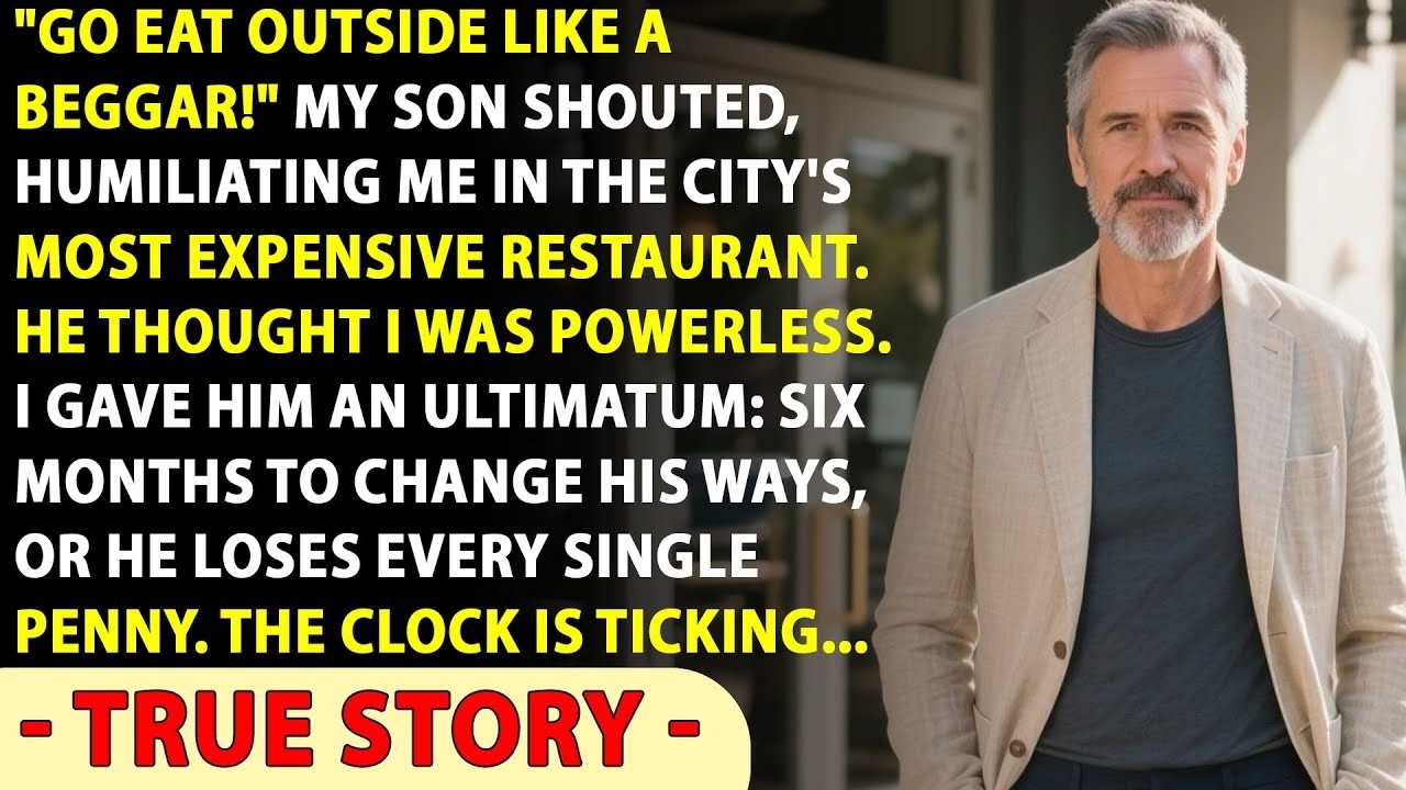 “Go Eat In The Street!” My Son Humiliated Me At The Restaurant    I Was The Owner    True Story