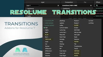 HOW TO USE TRANSITION IN RESOLUME ARENA #vjshravan