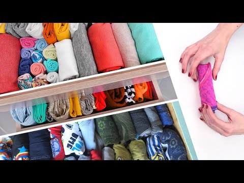 👖👕👙როგორ დავკეცოთ ტანსაცმელი,თეთრეული,წინდები