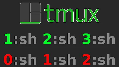 Start Your Tmux Window and Pane Index Count at 1 Instead of 0