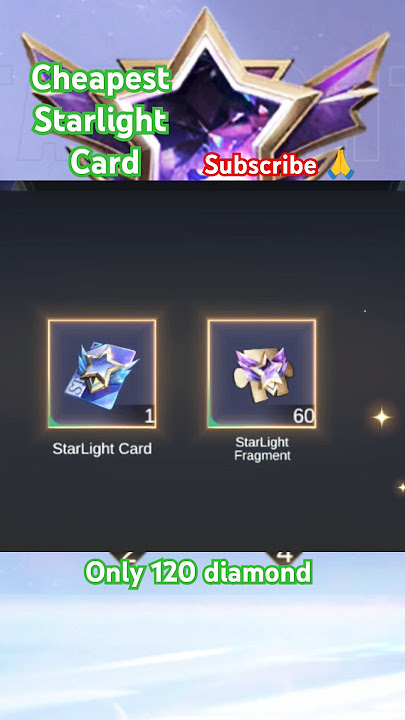 Starlight card, starlight membership. #mlbb #mobilelegends #gaming #viralshorts #endhit